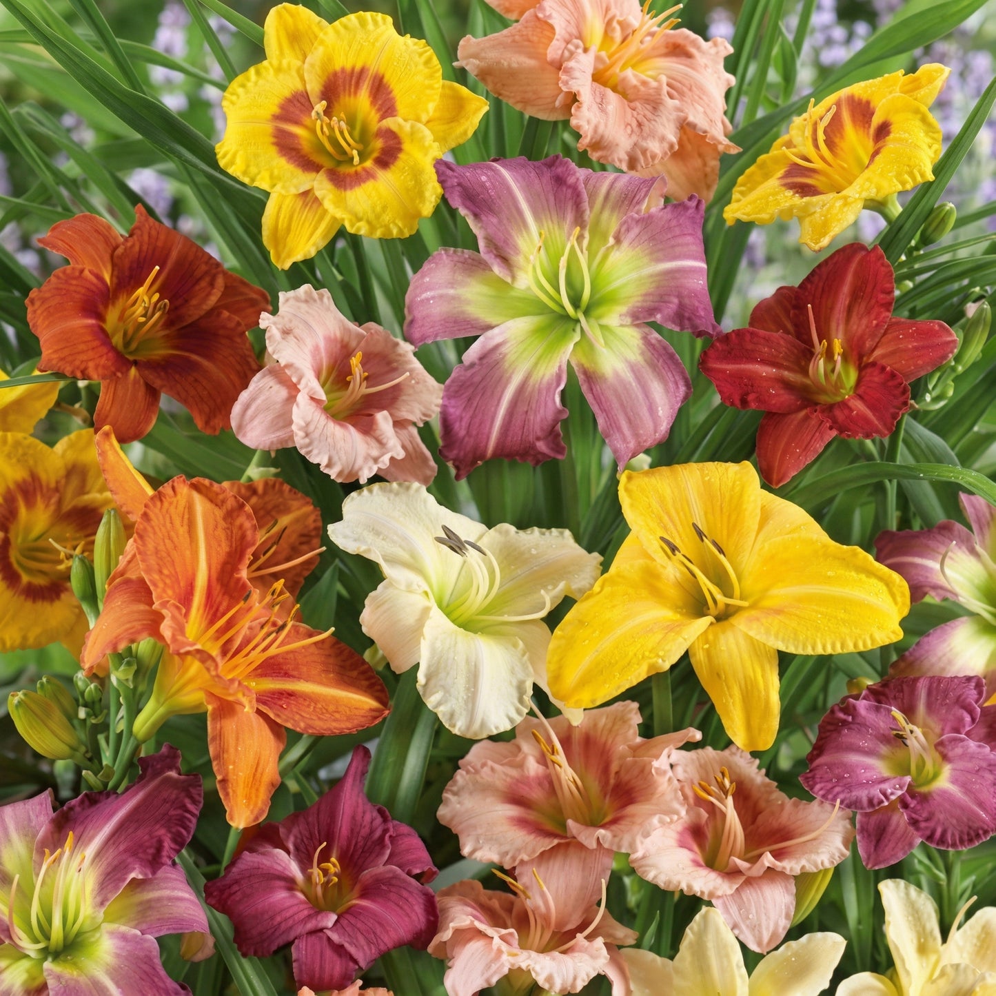 Daylily Hemerocallis Mixed Color Seeds – Heirloom Day Lily Flower Seeds