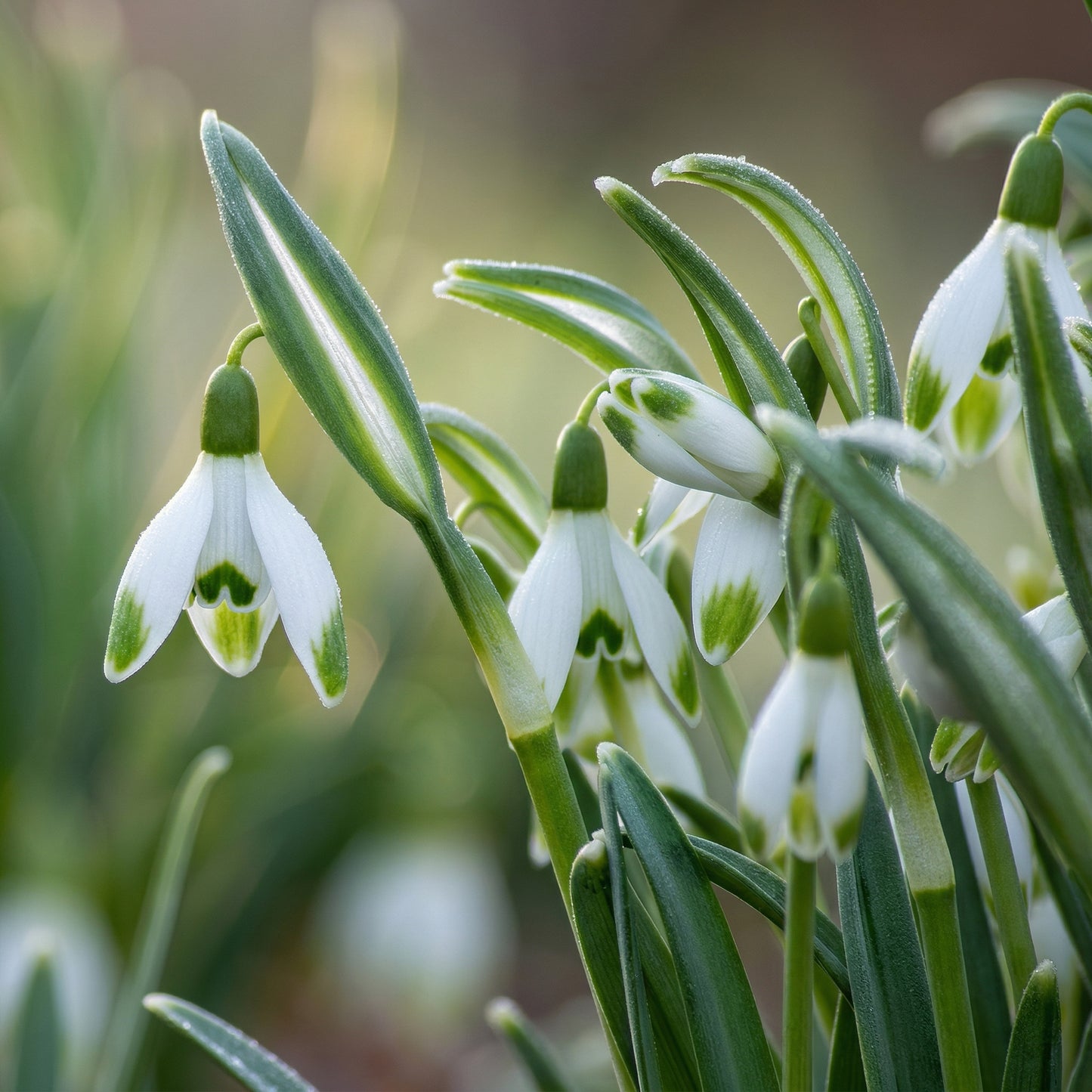 Single Snowdrops Bulbs Galanthus – Elegant White Early Spring Flowering Bulbs