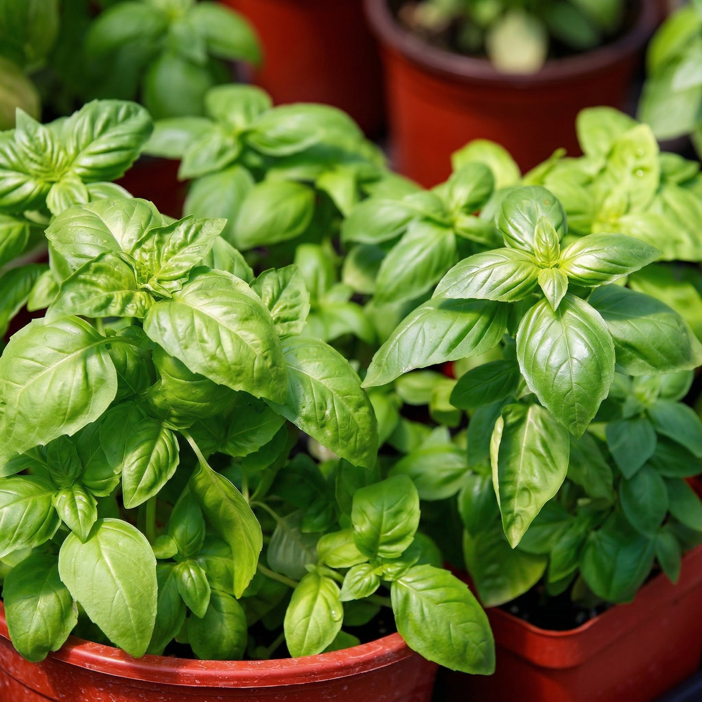 Italian Large Leaf Basil Seeds Sweet Basil Herb Seeds Ocimum basilicum