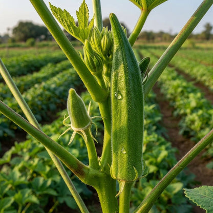 Clemson Spineless Okra Seeds – Heirloom Vegetable Seeds for Home Gardens