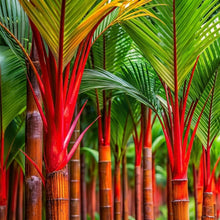 Red Sealing Wax Palm Tree Seeds Cyrtostachys renda – Exotic Tropical Plant Seeds