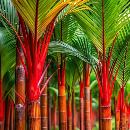 Red Sealing Wax Palm Tree Seeds Cyrtostachys renda – Exotic Tropical Plant Seeds