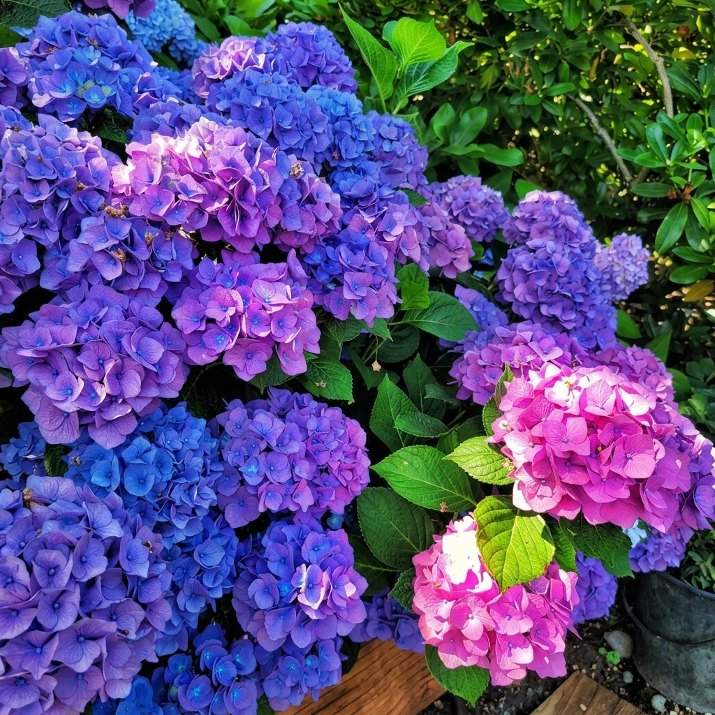 Mixed Color Hydrangea Seeds – Blue Pink & Purple Blooming Flower Seeds