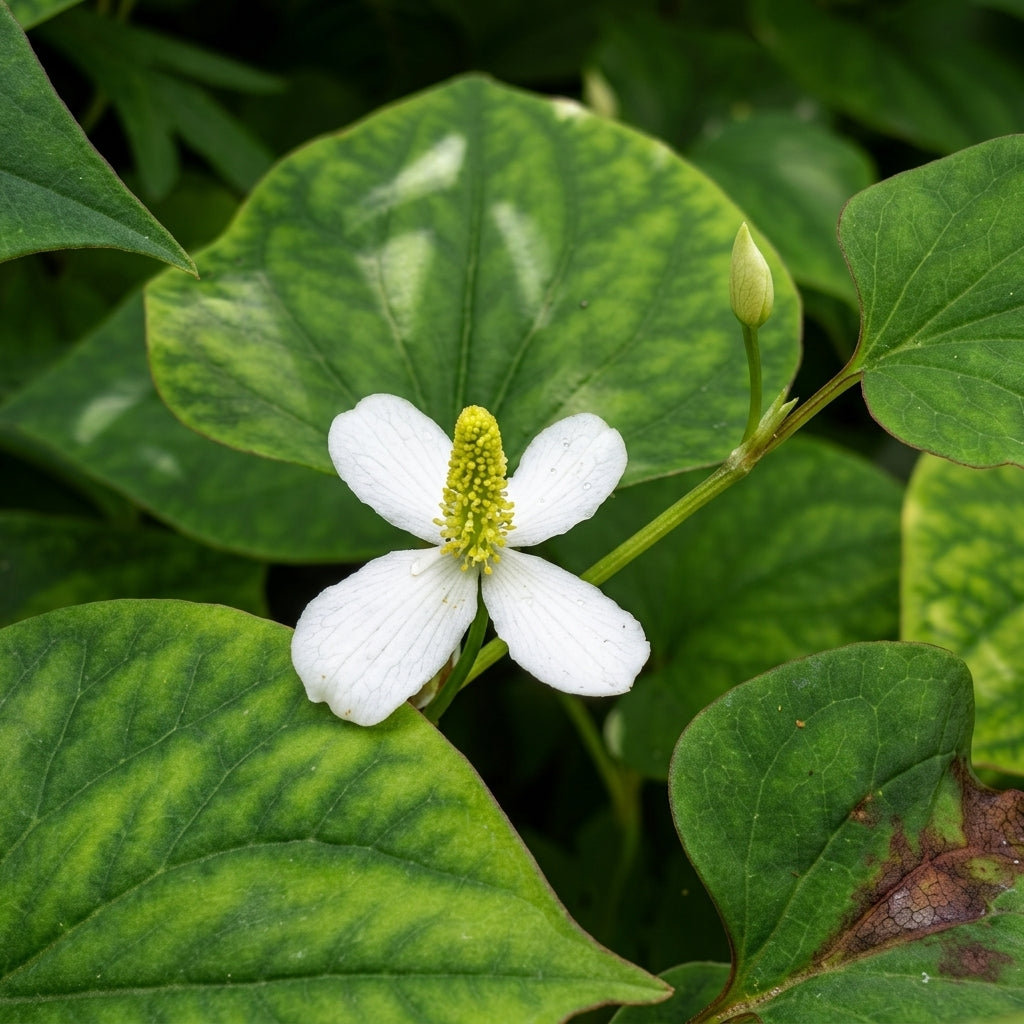 Houttuynia cordata Live Plant – Fish Mint Heart Leaf Evergreen Garden Plant for Indoor & Outdoor Growing