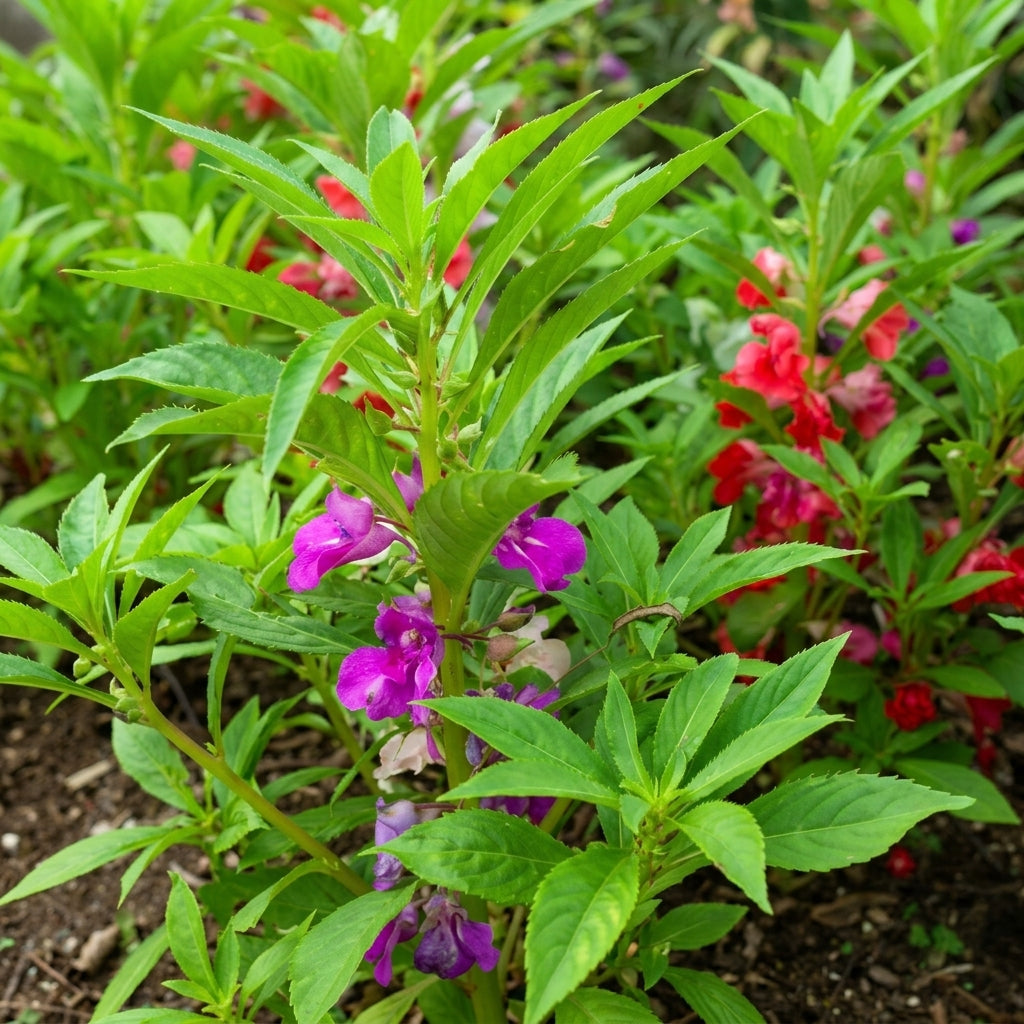 Balsam Seeds Impatiens balsamina – Compact Annual Flower Seeds for Garden Planting