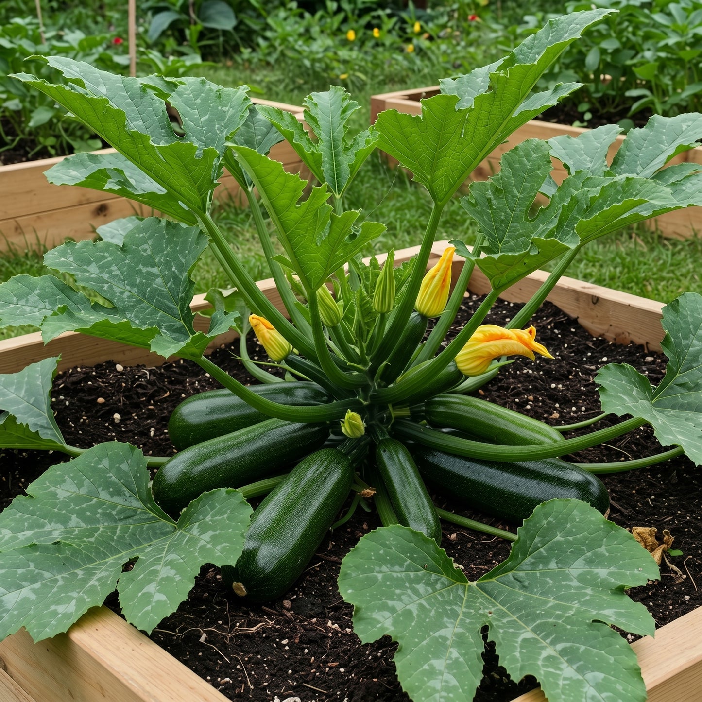 Black Beauty Zucchini Seeds Heirloom Dark Green Summer Squash Courgette Vegetable Seeds Cucurbita pepo