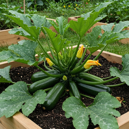 Black Beauty Zucchini Seeds Heirloom Dark Green Summer Squash Courgette Vegetable Seeds Cucurbita pepo