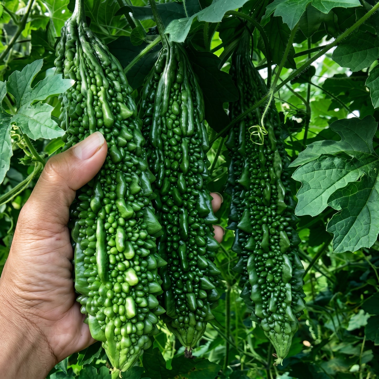 Green Skin Long Bitter Gourd Seeds Bitter Melon Asian Vegetable Seeds Momordica charantia