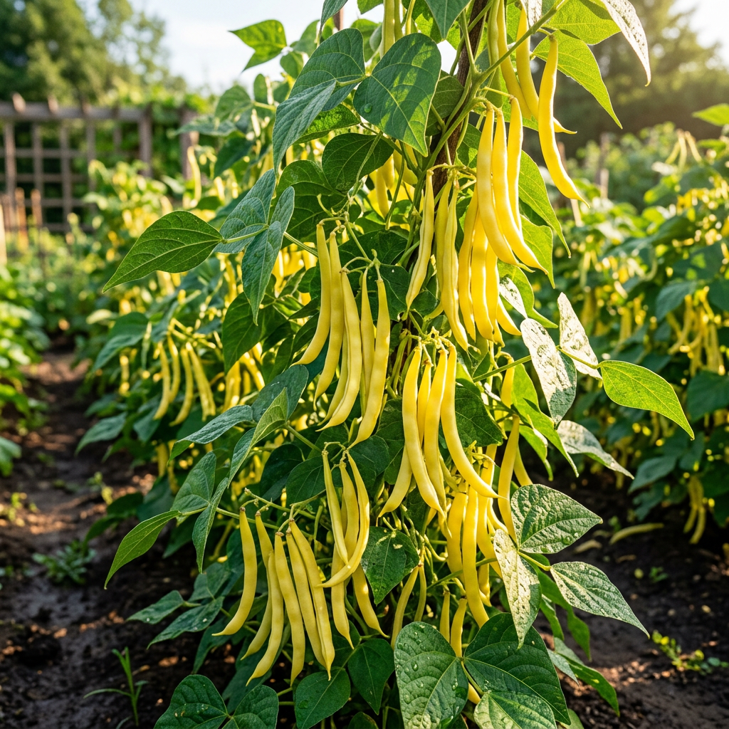 Yellow Wax Bean Seeds for Home Gardening