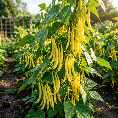 Yellow Wax Bean Seeds for Home Gardening