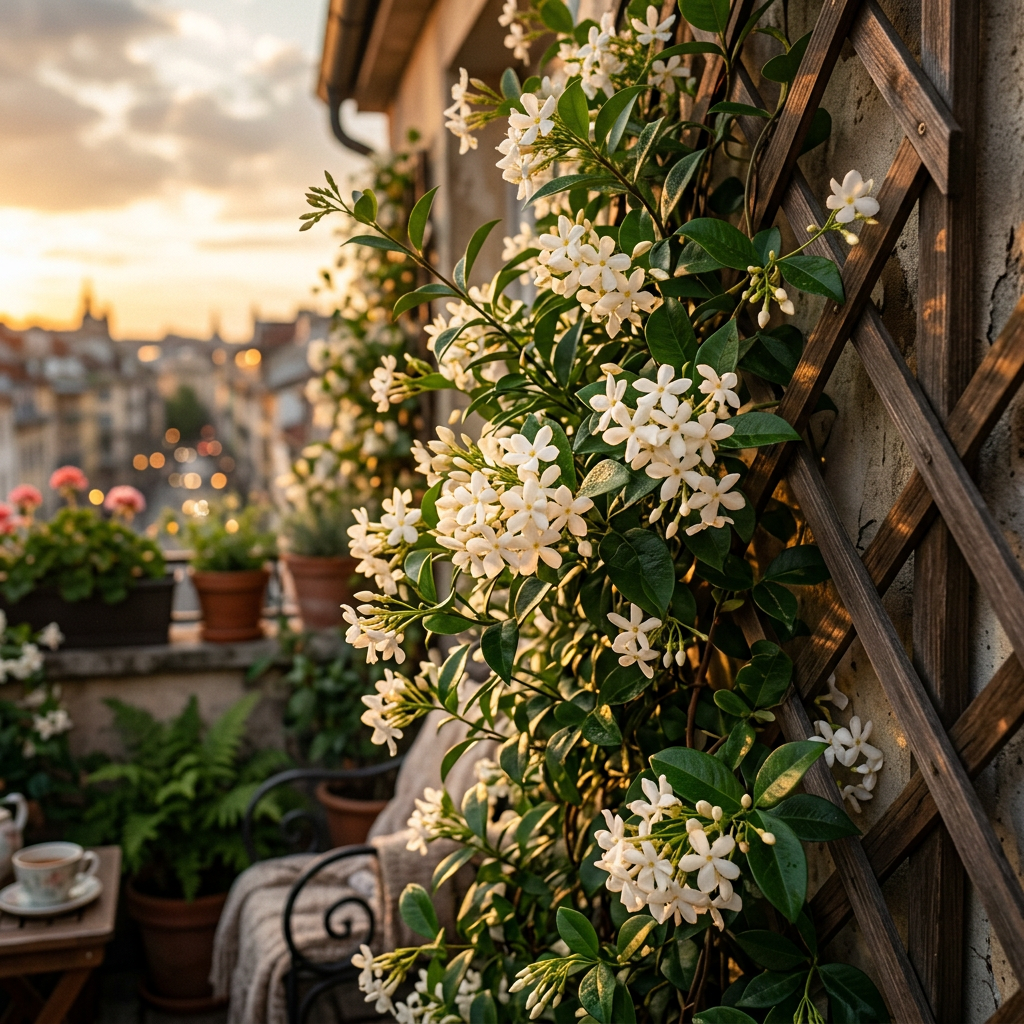 Climbing Jasmine Flower Seeds for Balcony & Trellis Gardens