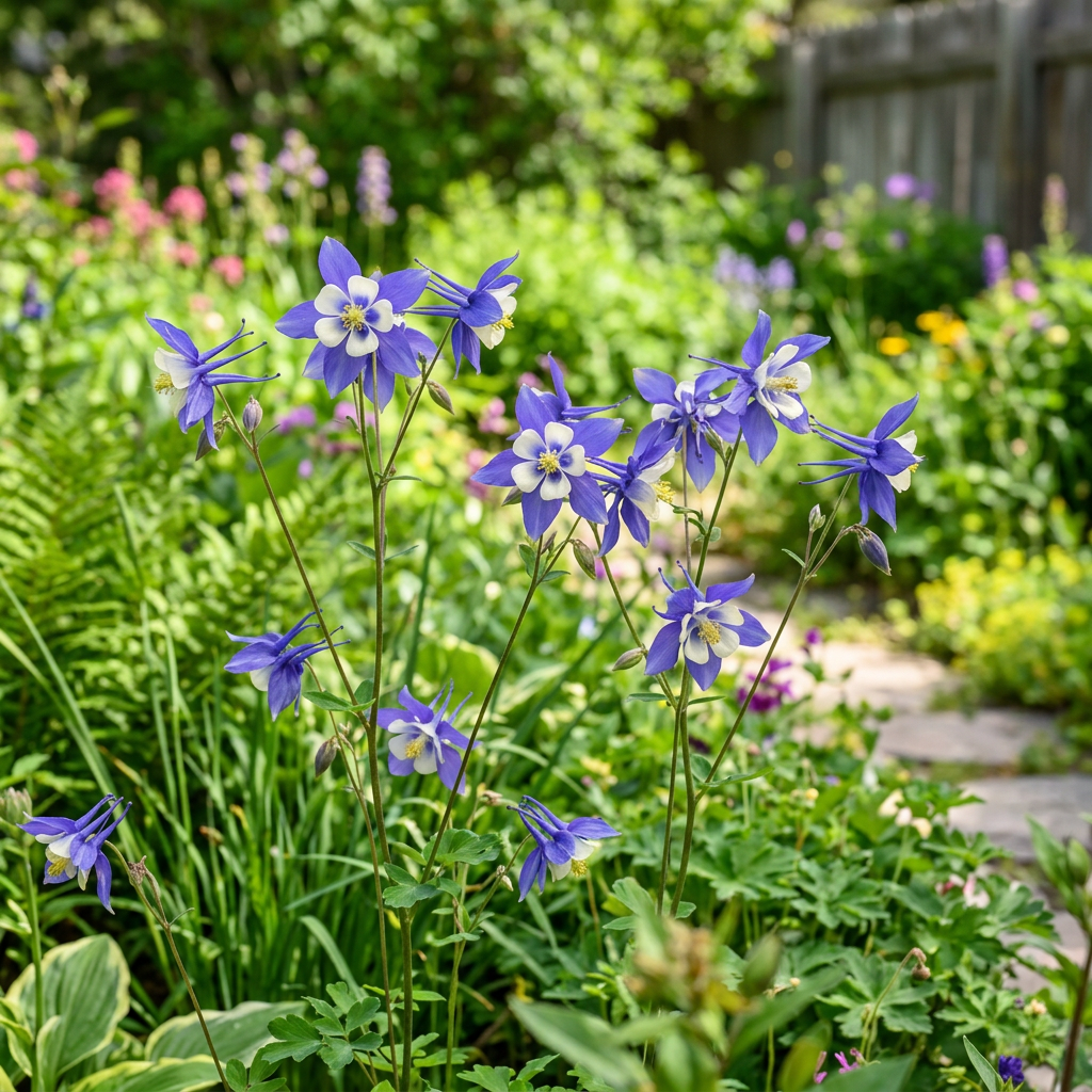 Blue Rocky Mountain Columbine Flower Seeds