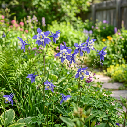 Blue Rocky Mountain Columbine Flower Seeds