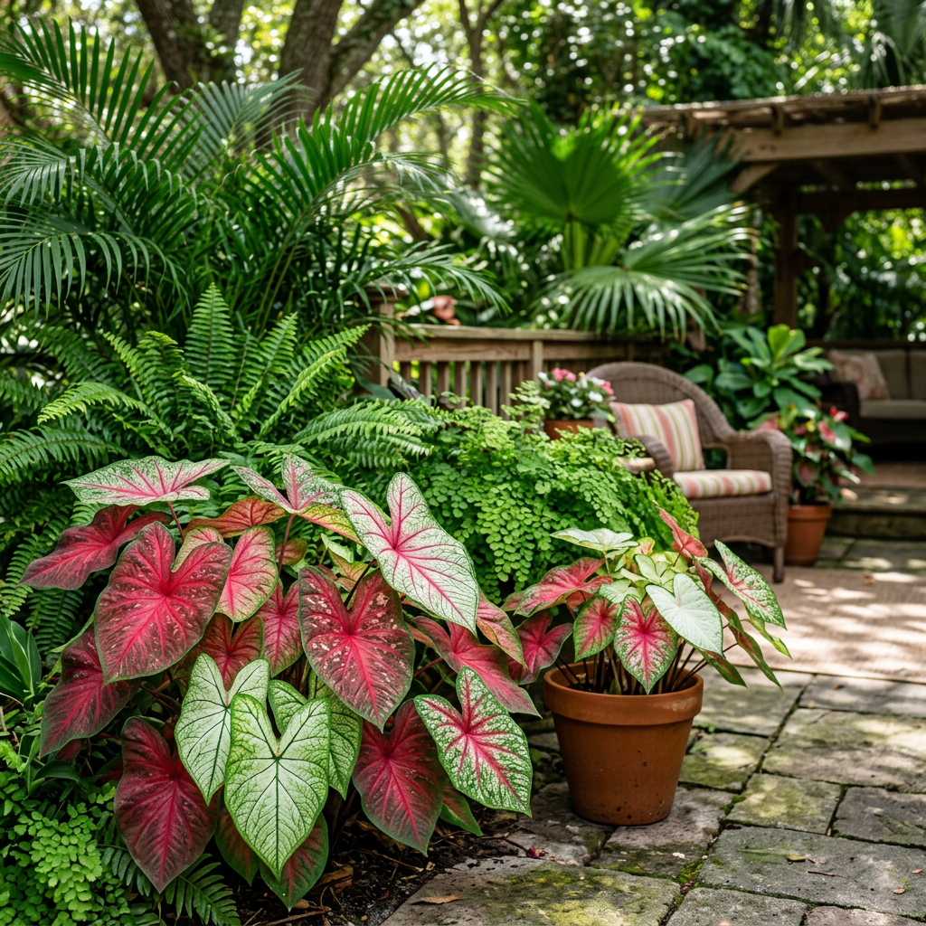 Premium Caladium Flower Seeds for Indoor Outdoor Gardens