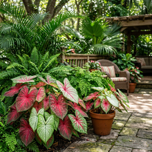 Premium Caladium Flower Seeds for Indoor Outdoor Gardens