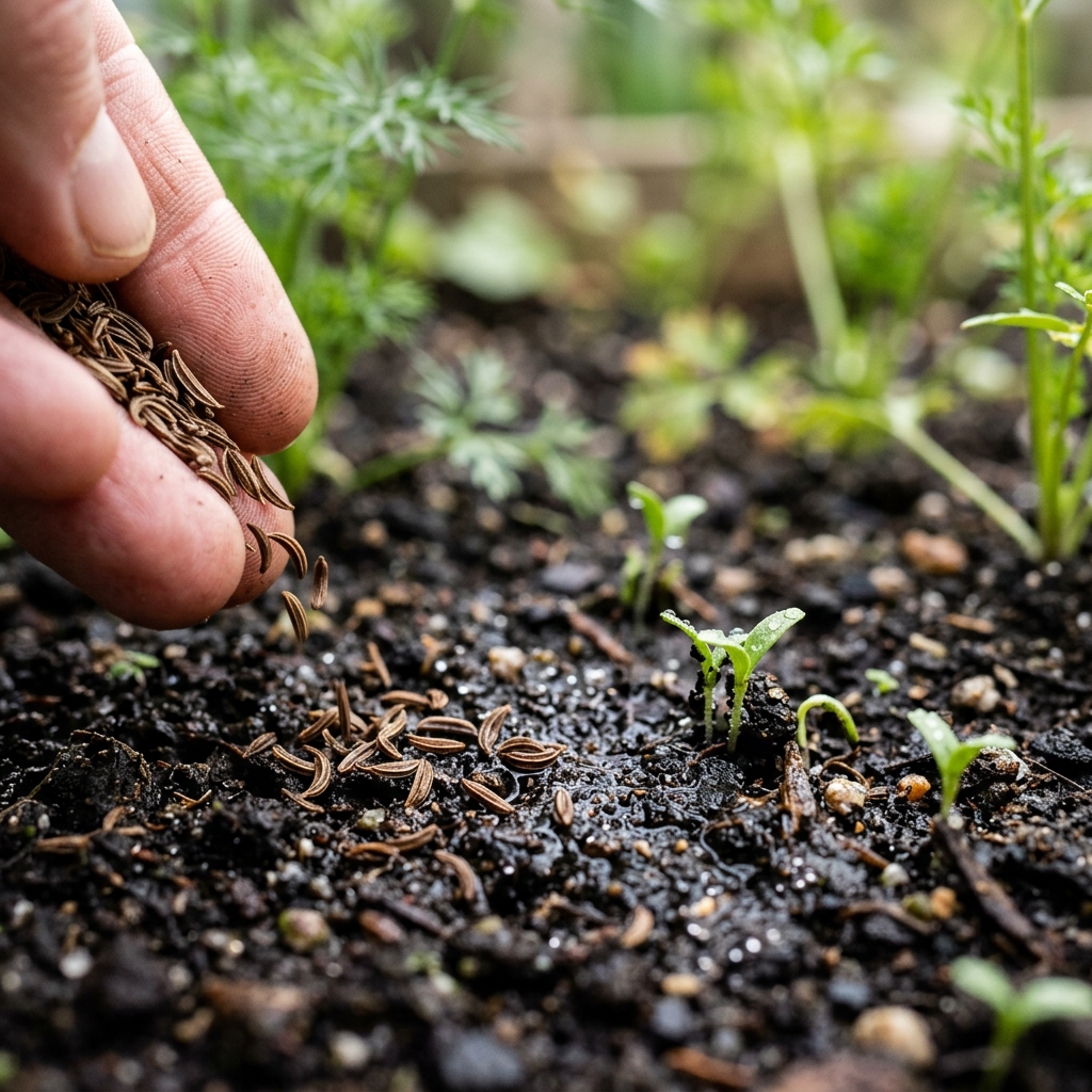 Caraway Herb Seeds for Outdoor Herb Garden Growing