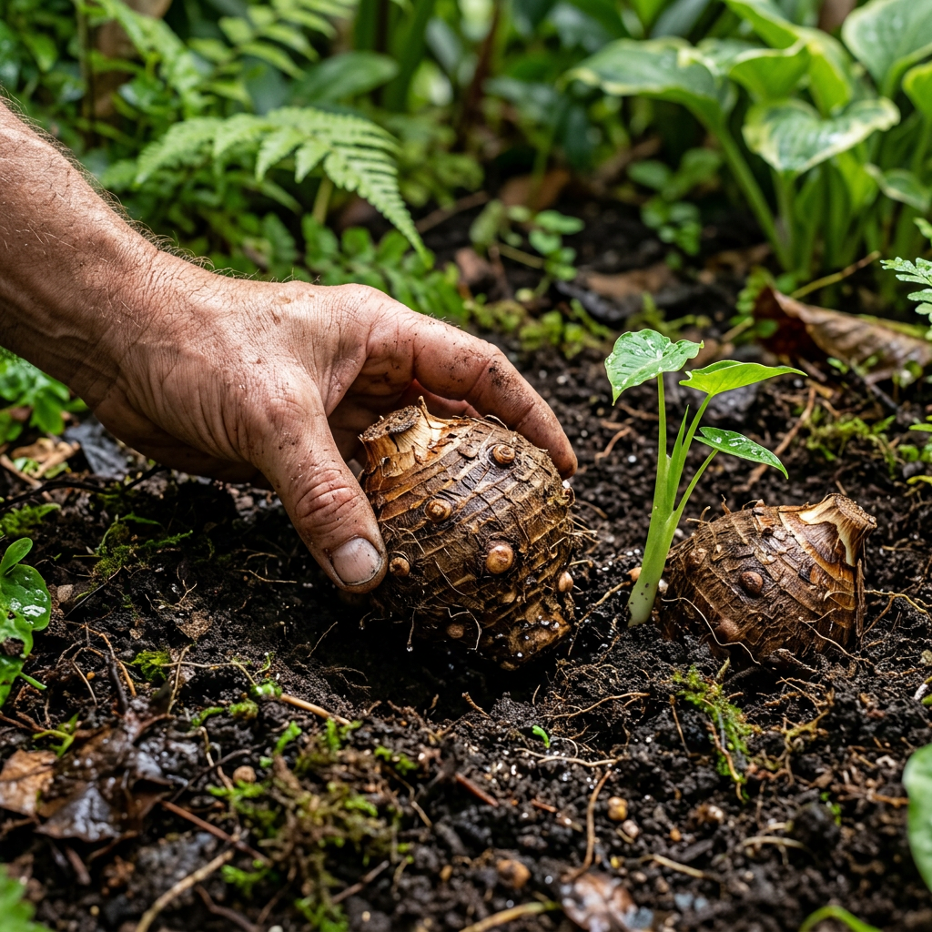 Giant Elephant Ear Taro Bulbs for Tropical Garden Decor