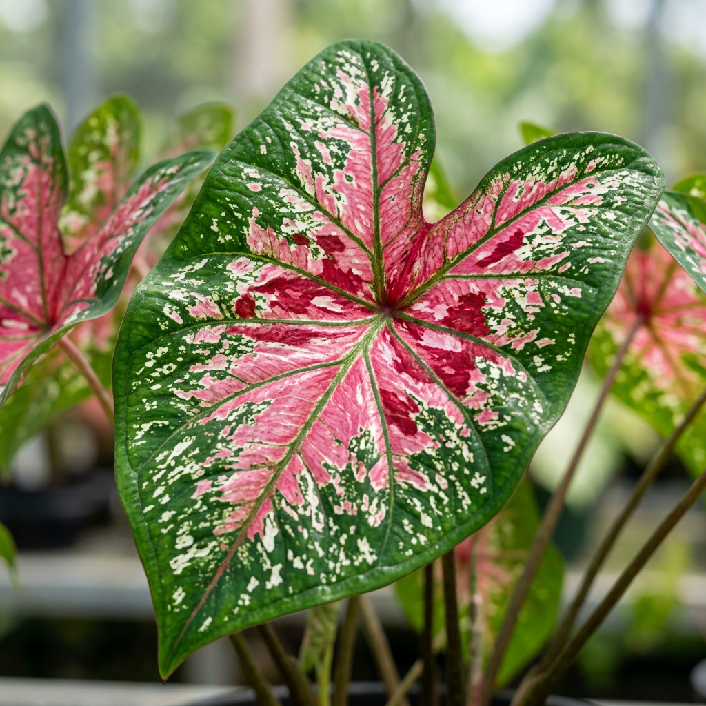 Premium Caladium Flower Seeds for Indoor Outdoor Gardens