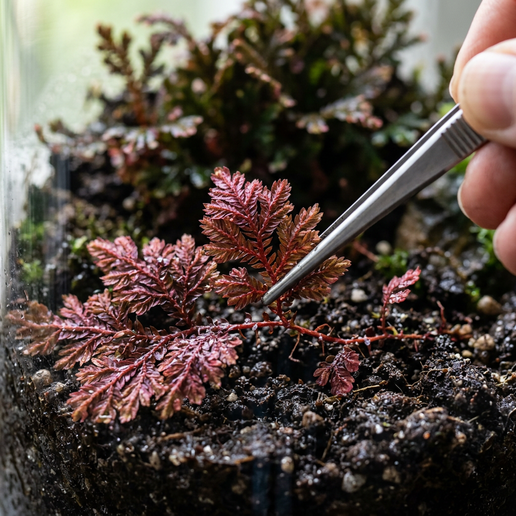 Ruby Red Club Moss Plant for Hanging Baskets