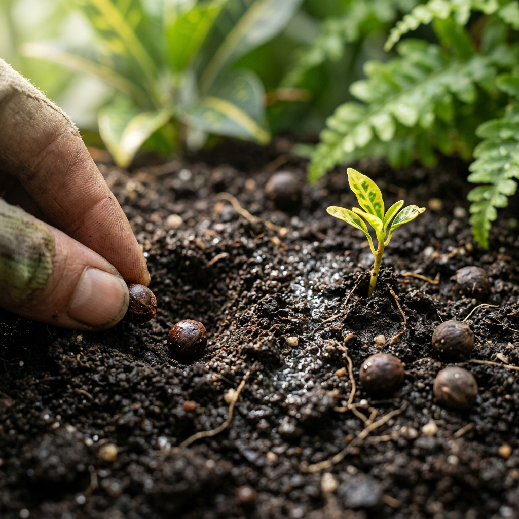 Yellow Codiaeum Variegatum Plant Seeds