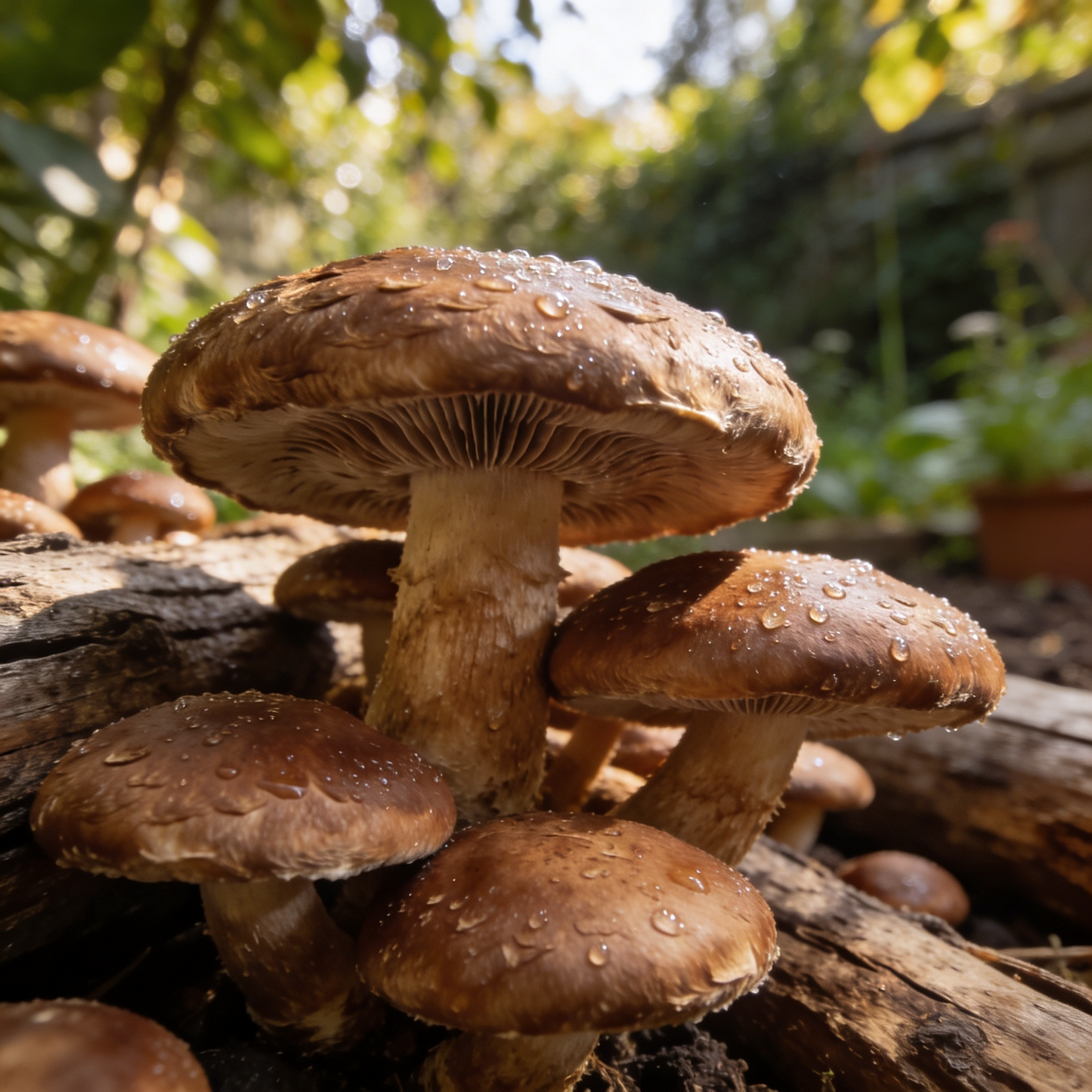 Shiitake Mushroom Spores for Home Garden Growing Projects