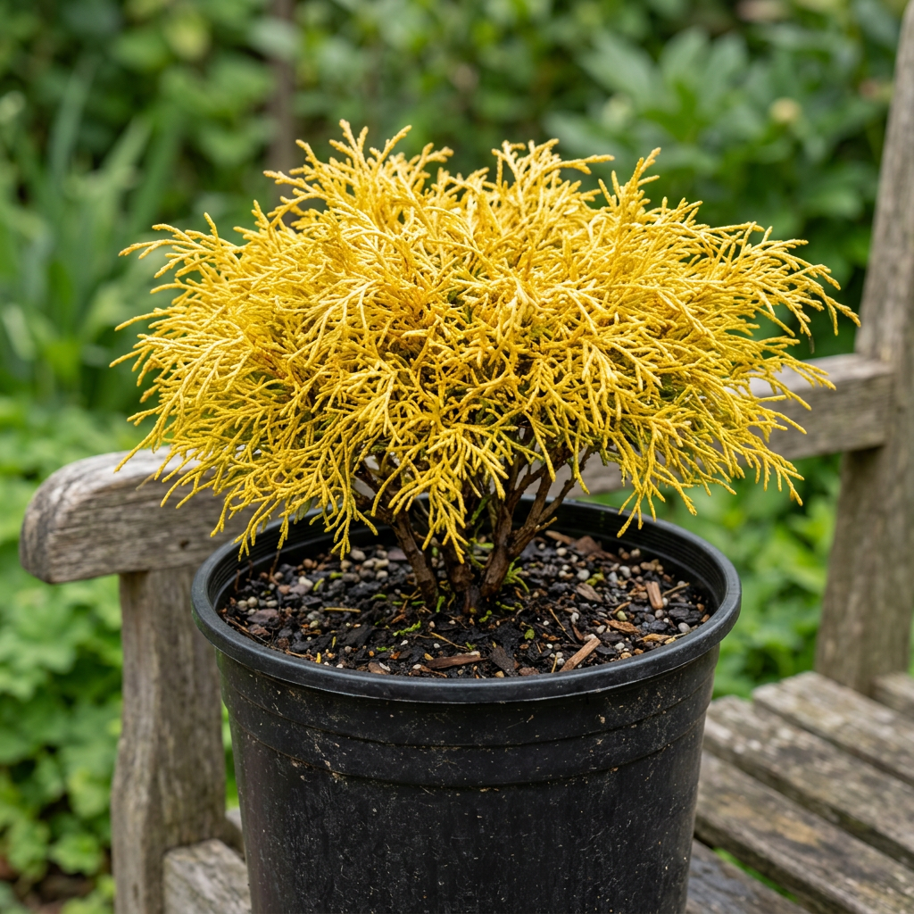 Gold Mop Cypress Shrub Live Plant 1 Gal