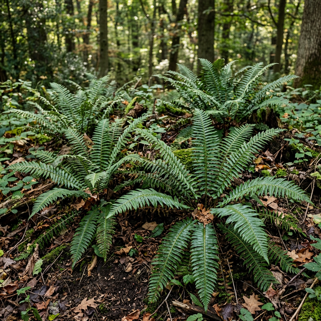 Christmas Fern Roots (Polystichum acrostichoides) – Native Fern Rhizomes