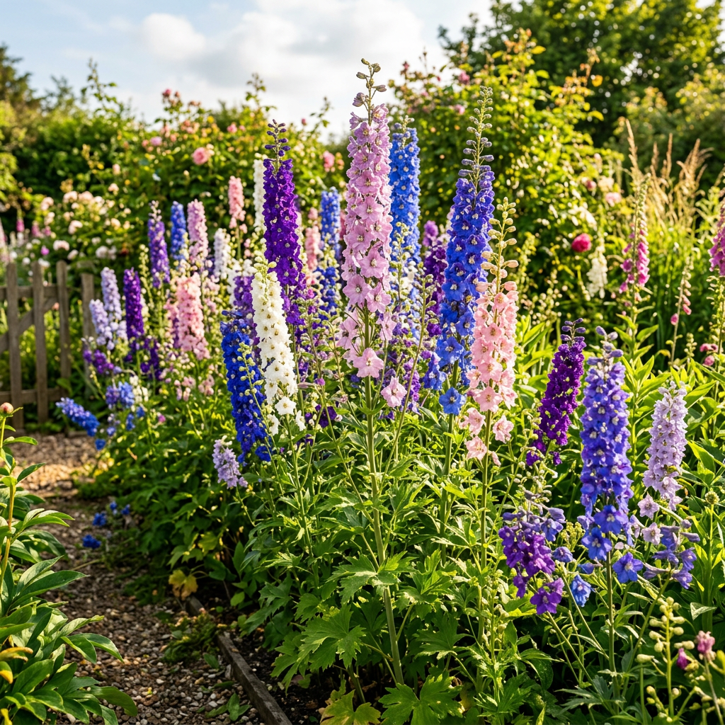 Delphinium Mixed Color Rocket Larkspur Seeds