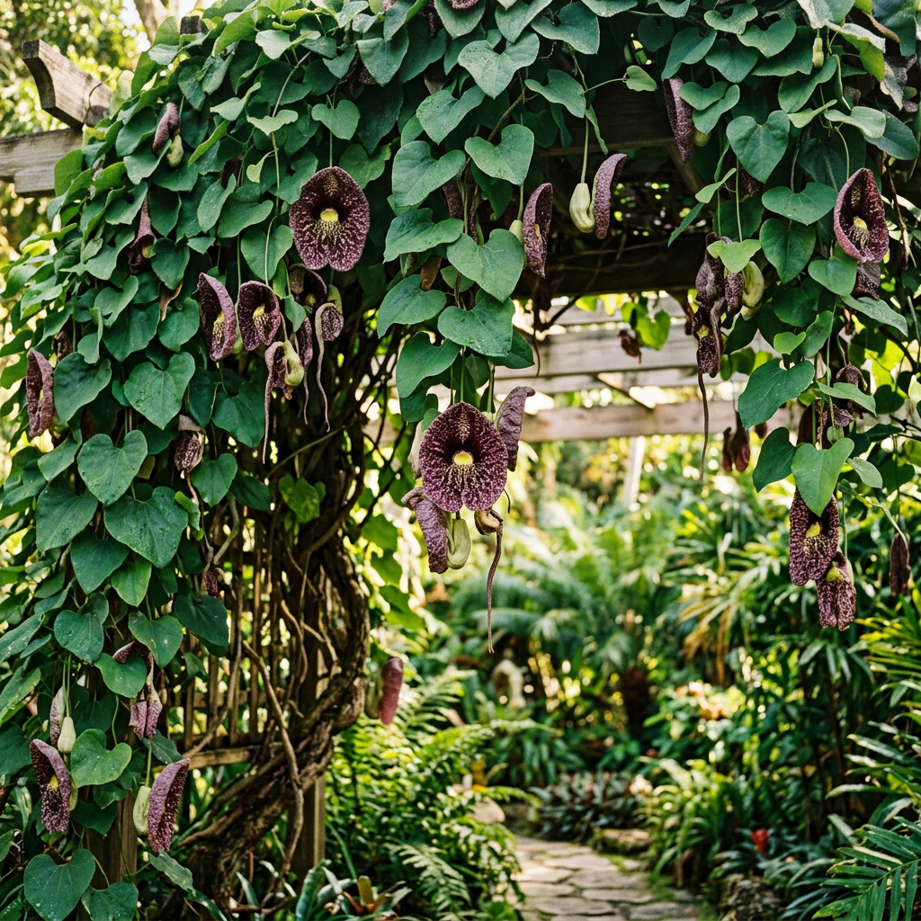 Dutchmans Pipe Climbing Flower Seeds for Trellis Gardens