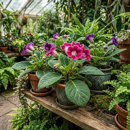 Gloxinia Brocade Flower Seeds for Shade Garden Decor