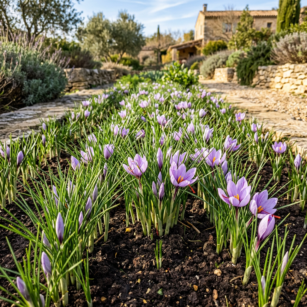 Saffron Crocus Corms for Decorative Garden Planting