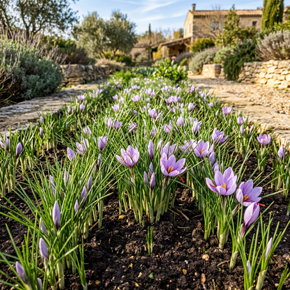 Saffron Crocus Corms for Decorative Garden Planting
