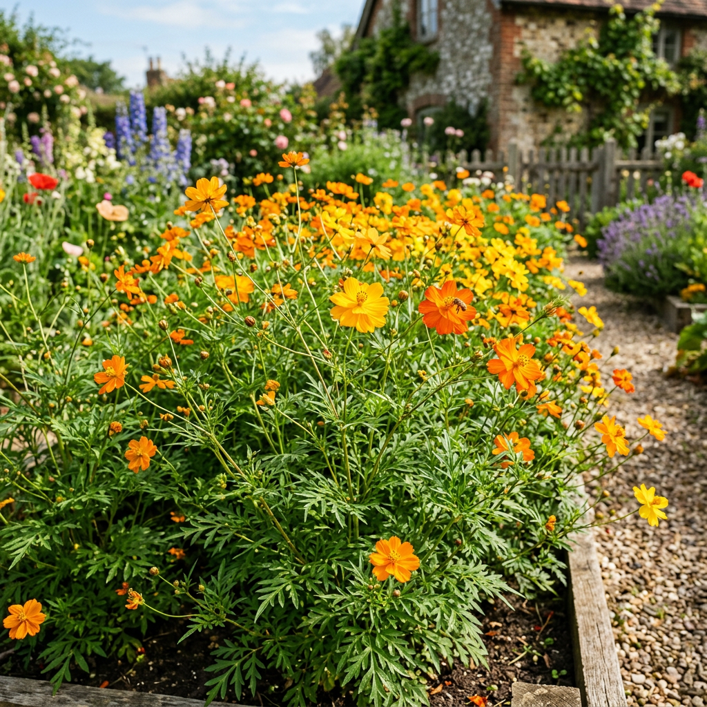 Sulphur Cosmos Bright Mix Seeds for Flower Garden Beds