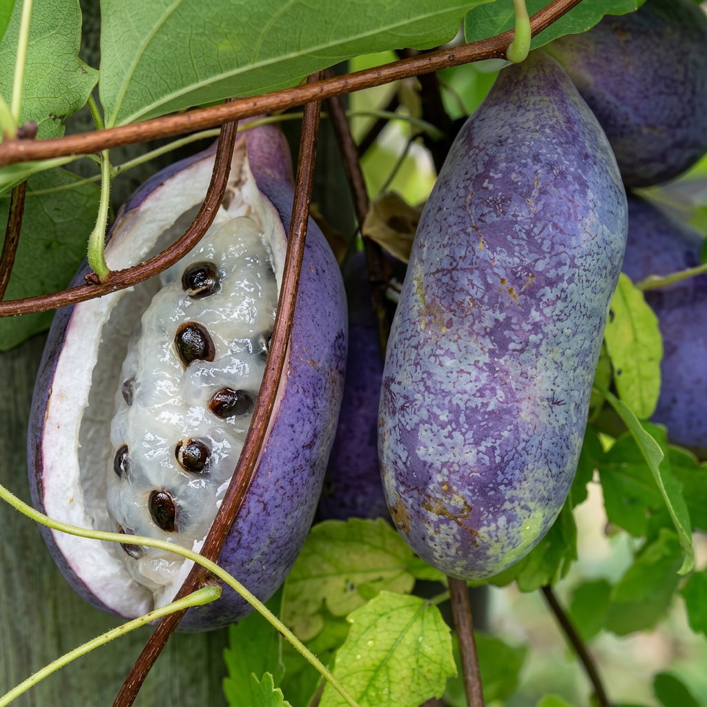 Chocolate Vine Fruit Seeds for Garden Growing