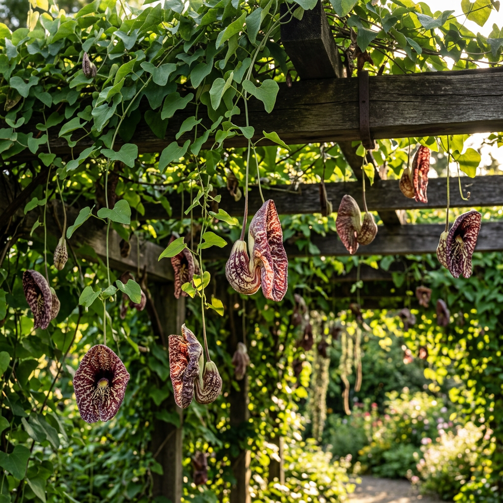 Dutchmans Pipe Climbing Flower Seeds for Trellis Gardens