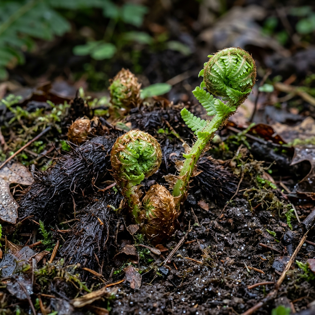 Christmas Fern Roots (Polystichum acrostichoides) – Native Fern Rhizomes