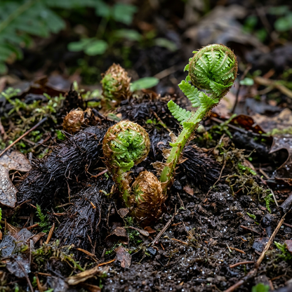 Christmas Fern Roots (Polystichum acrostichoides) – Native Fern Rhizomes