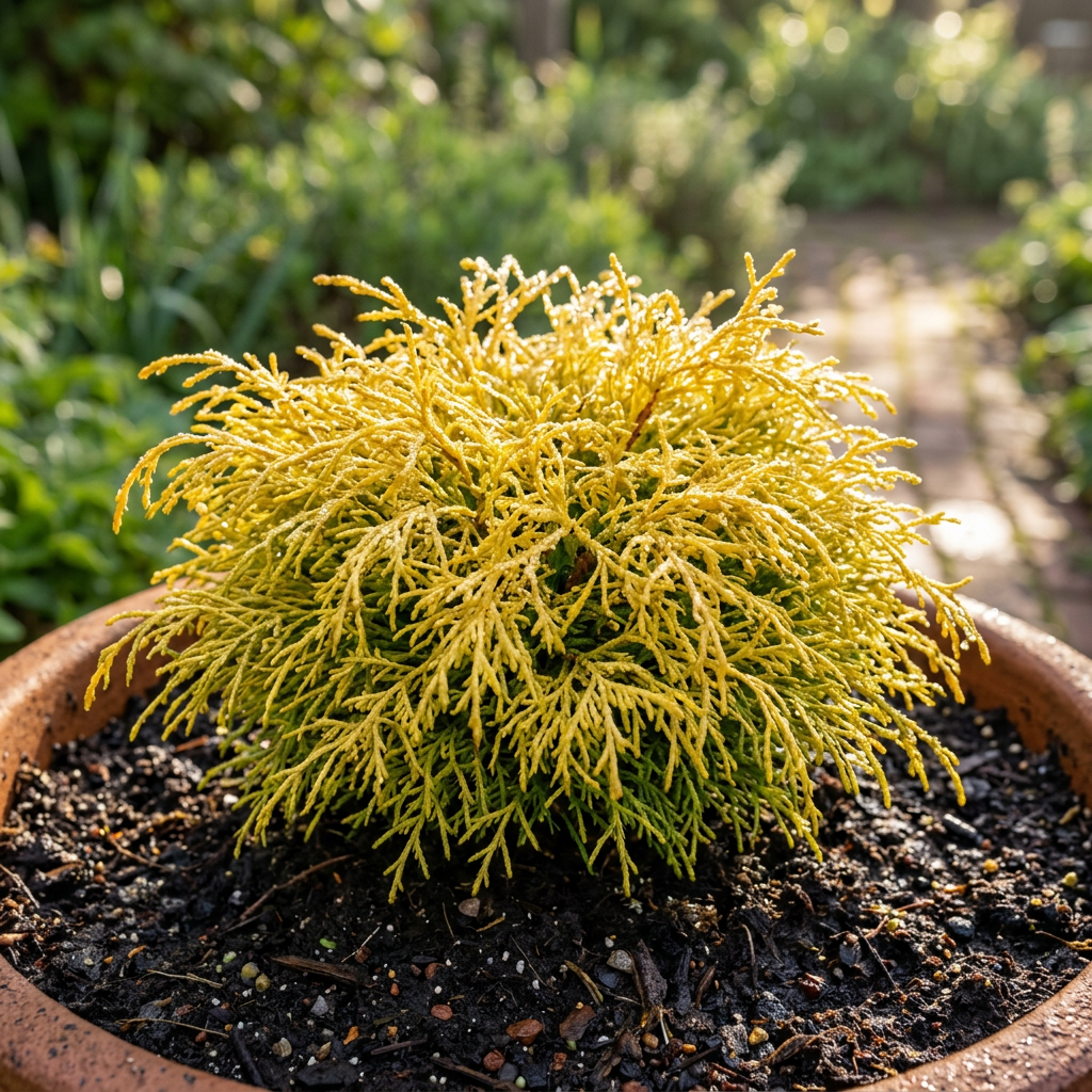 Gold Mop Cypress Shrub Live Plant 1 Gal