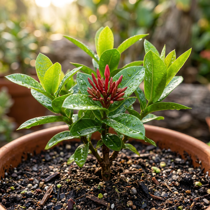 Ixora Coccinea Maui Red Starter Plant