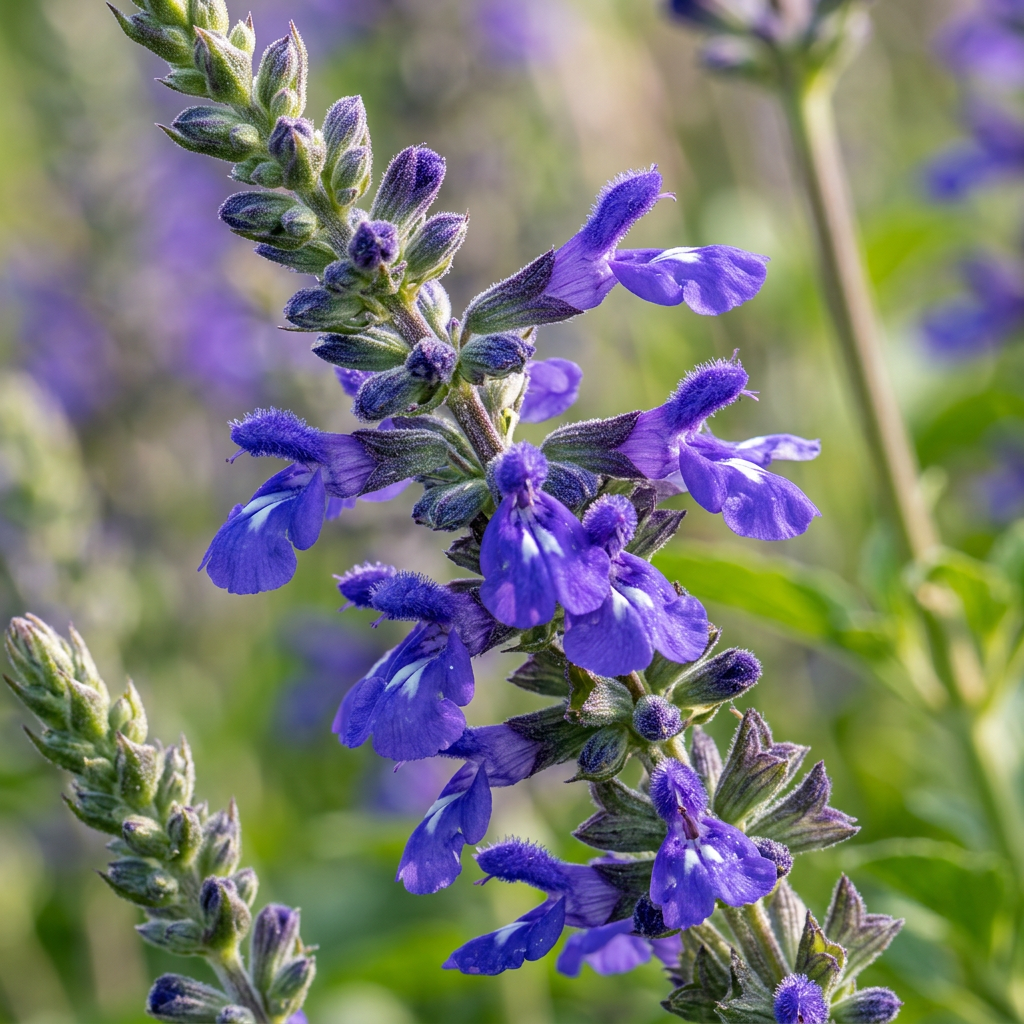 Blue Sage Flower Seeds for Outdoor Pollinator Gardens