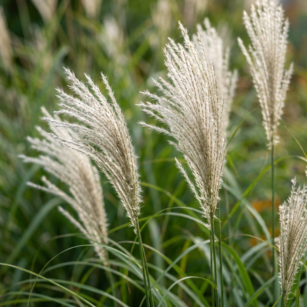 Chinese Silvergrass Seeds for Garden Border Planting