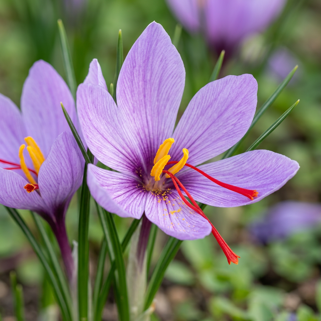Saffron Crocus Corms for Decorative Garden Planting