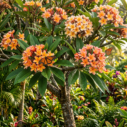 Plumeria Apricot Flower Seeds - Plumeria Flower Seeds for Garden