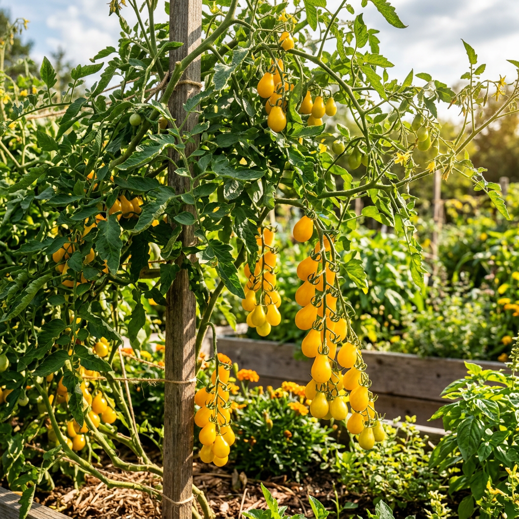 Yellow Pear Tomato Seeds (Solanum lycopersicum) – Heirloom Yellow Pear Tomato Seeds