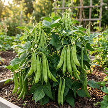 Roma Bush Bean Seeds for Home Gardening