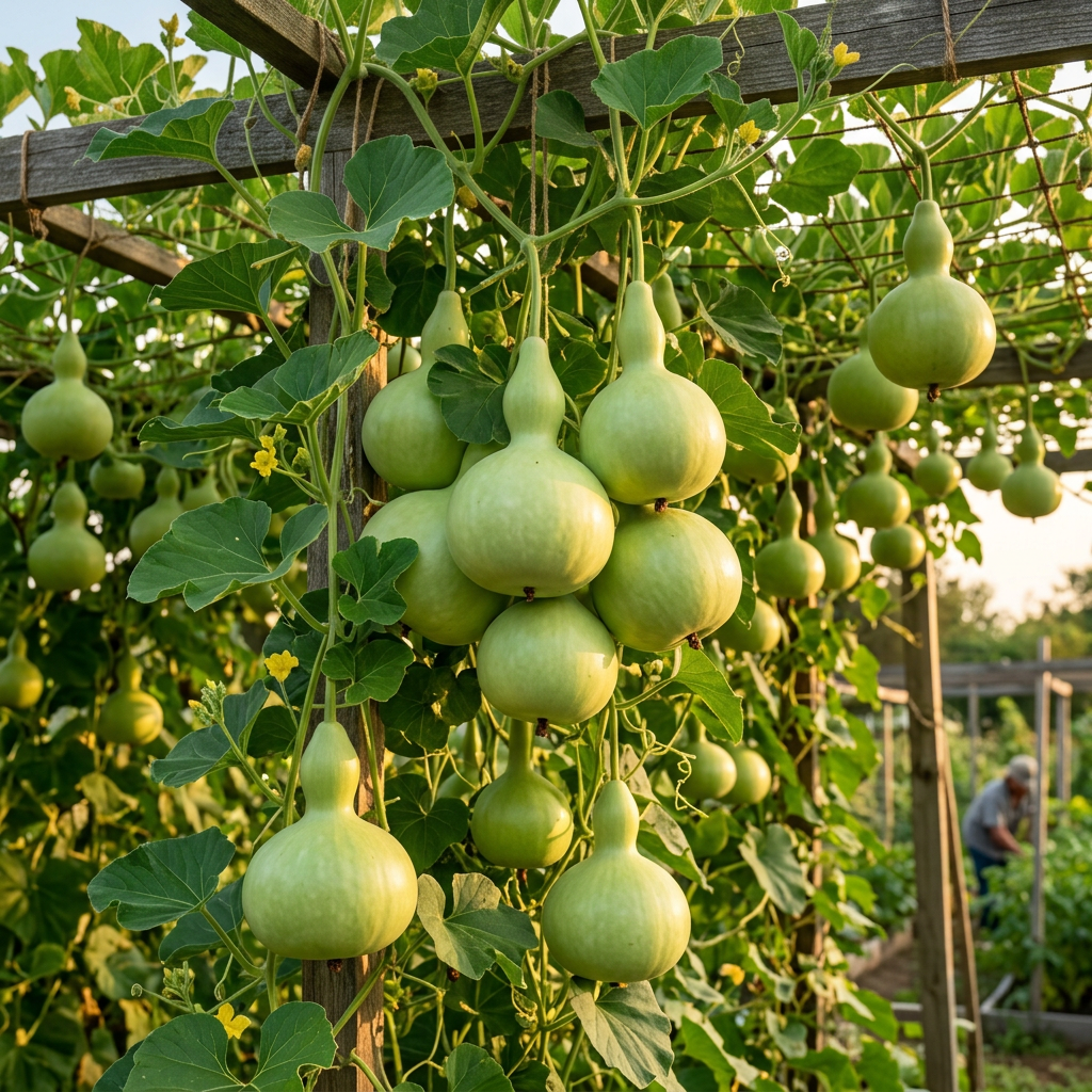 F1 Bottle Gourd Seeds – Pot Shaped Bottle Gourd Seeds for Home Garden