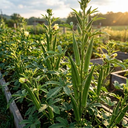 Clemson Spineless Okra Seeds for Planting