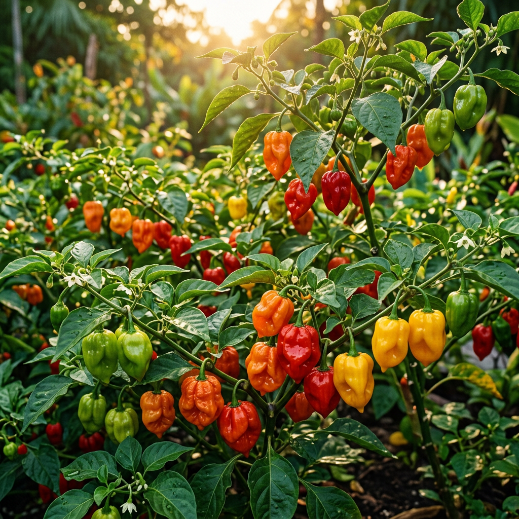 Hot Pepper Seeds Caribbean Blend for Planting