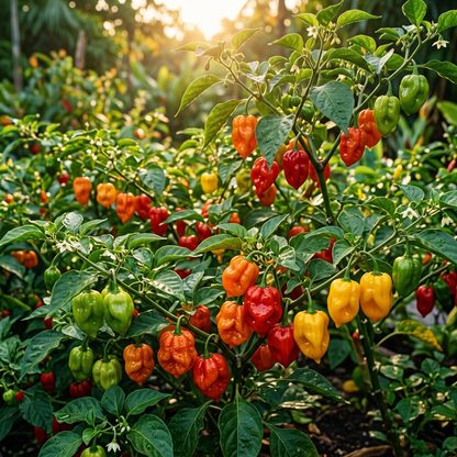 Hot Pepper Seeds Caribbean Blend for Planting