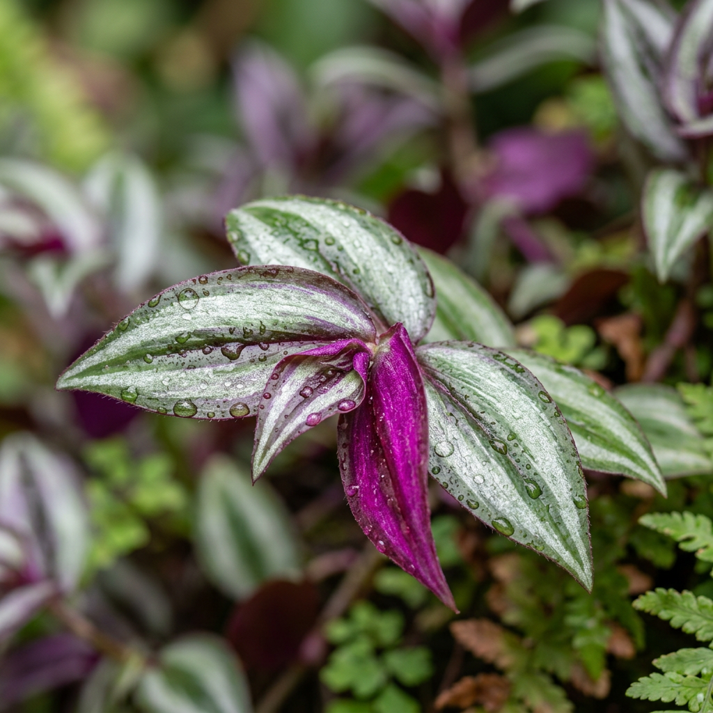 Tradescantia Zebrina Live Plant for Home and Garden